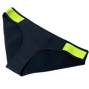 New EBUDDY - Yellow and Black Trim - Neoprene - Sexy Lowrise BIKINI Swimsuit XL